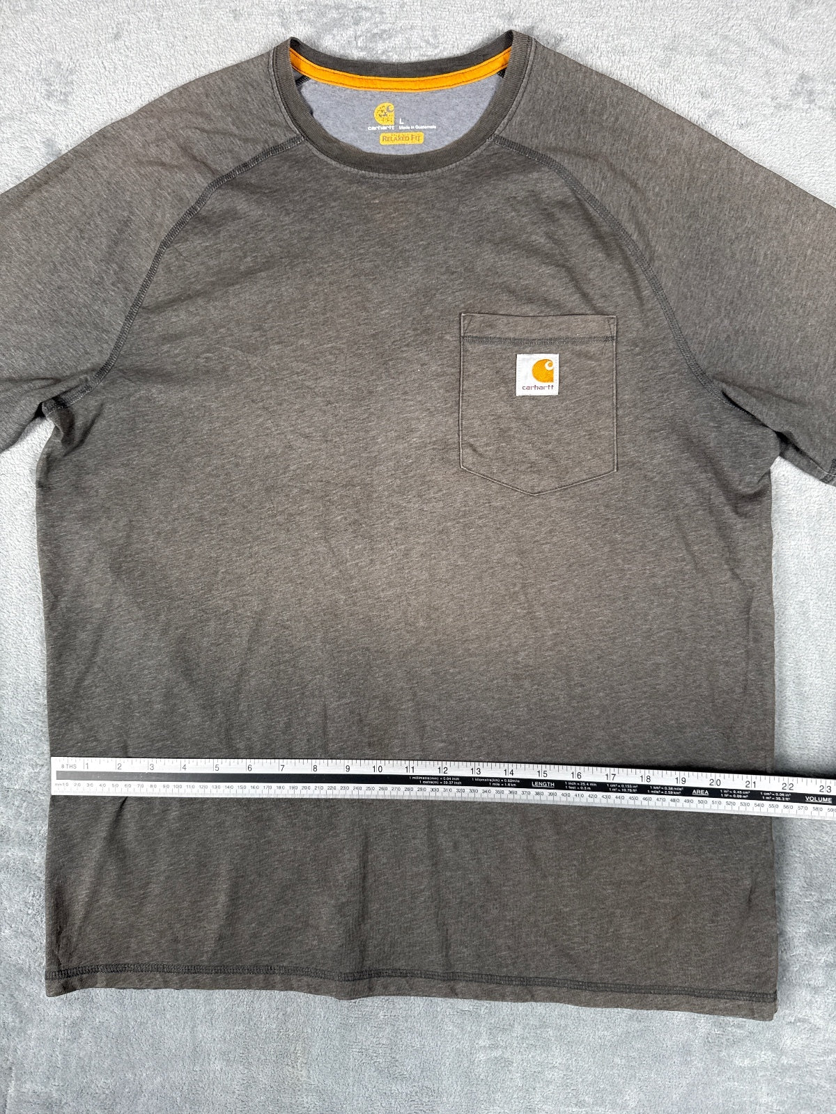 Vintage Carhartt Workwear Grey Short Sleeve T-Shirt - L