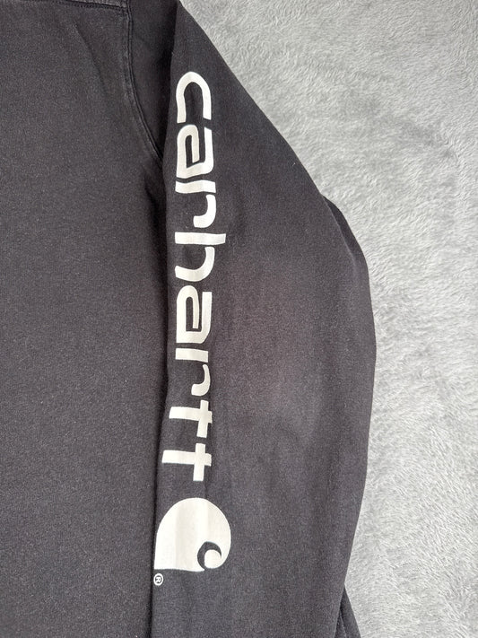 Carhartt Loose Fit Black Long Sleeve T-Shirt Size L (12-14)