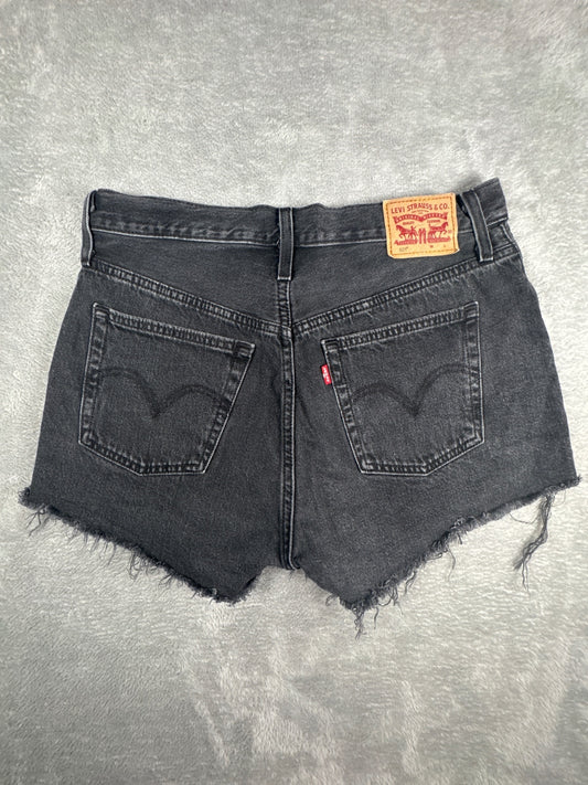 Levi's 501 Black Denim Cutoff Shorts W29