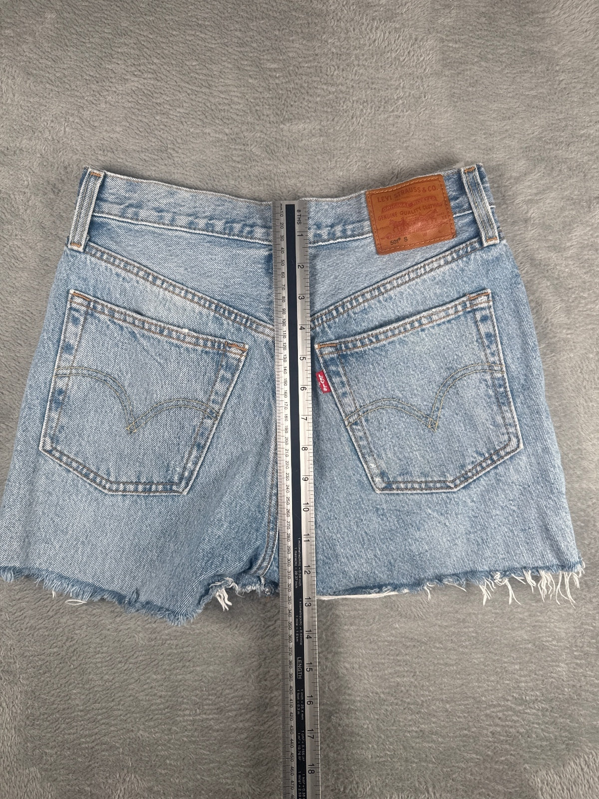 Levi's 501 Skinny Light Blue Denim Shorts W25