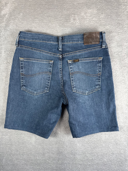 Lee Denim Shorts Size 14 Regular Blue