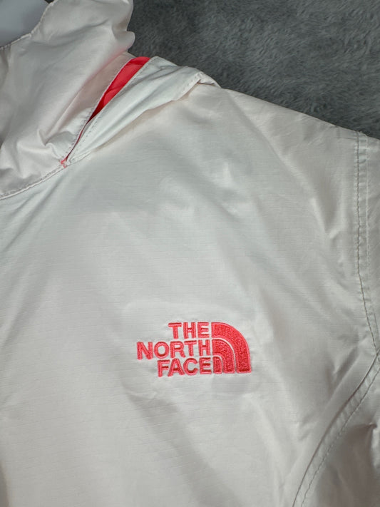 The North Face White and Pink DryVent Waterproof Zip Size M