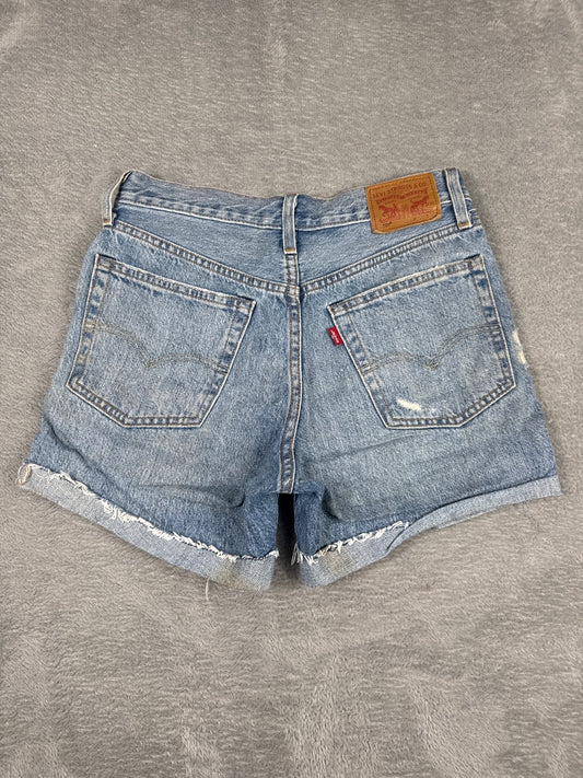 Levi's 501 Distressed Denim Shorts W25
