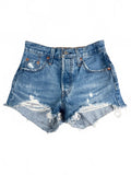 Levi's 501 Premium Distressed Denim Shorts W23