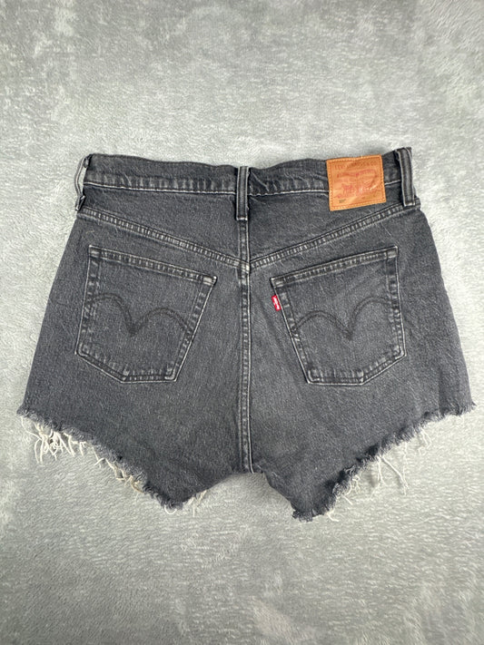 Levi's 501 Black Denim Cutoff Shorts W29