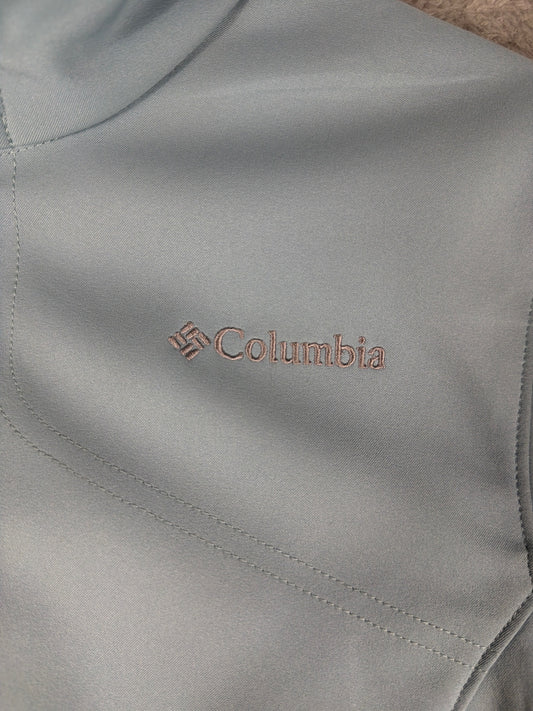 Columbia Light Blue Softshell Jacket Size M