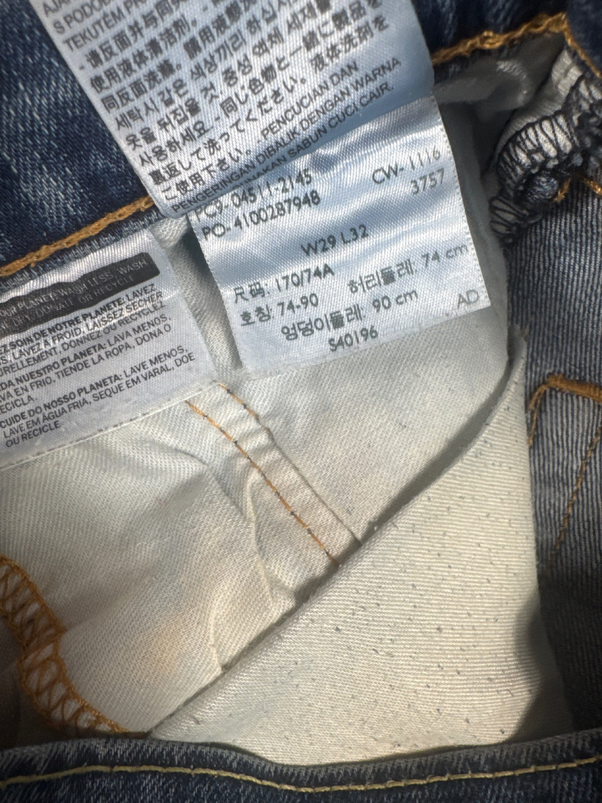 Levi's 511 Slim Fit Blue Denim Jeans W29 L32
