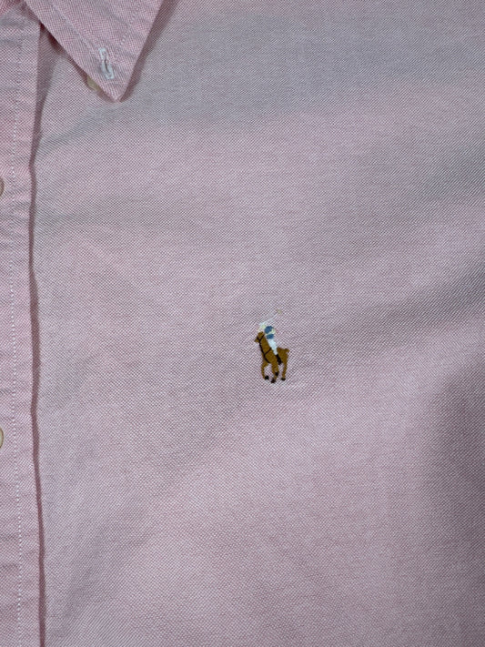 Ralph Lauren Sport Pink Button-Down Shirt Size 12