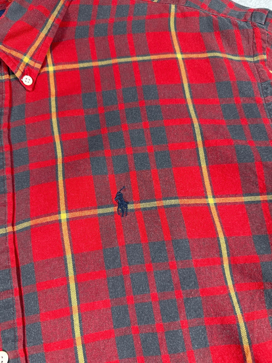 Ralph Lauren Red Plaid Button-Down Shirt Size XL