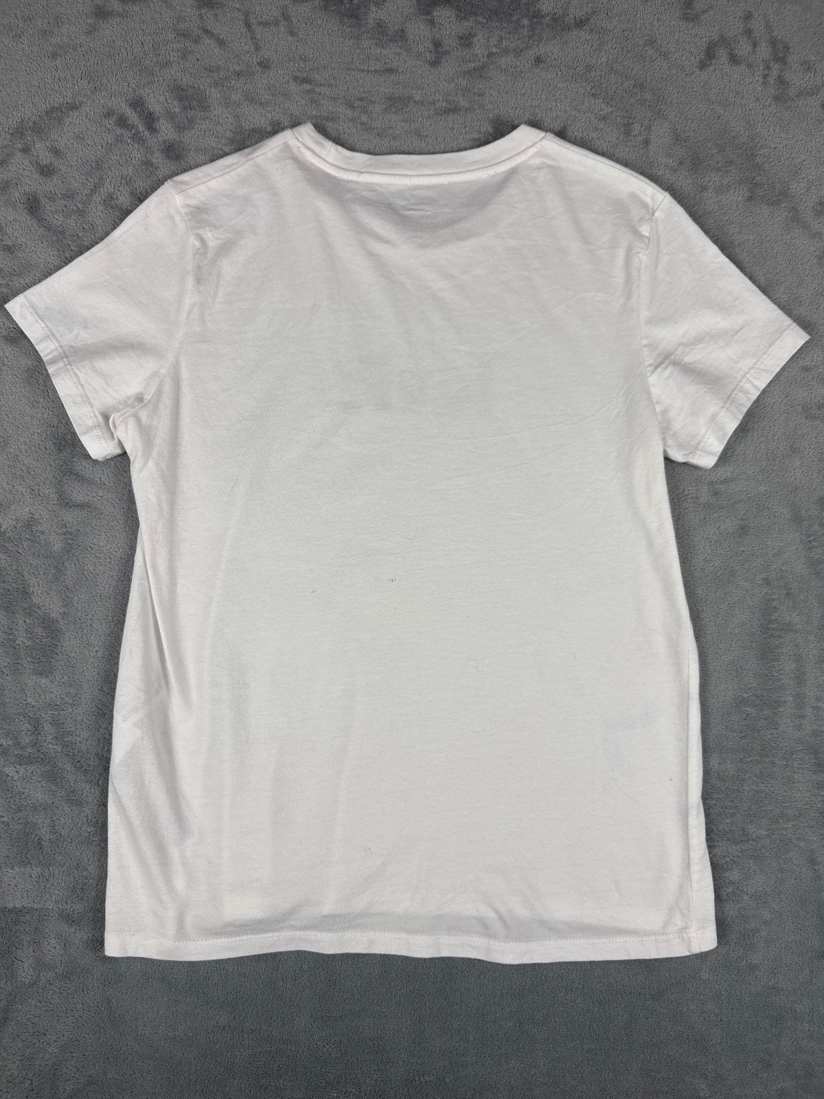 Vintage Levi's White with Brown Logo T-Shirt - Medium
