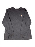 Carhartt Original Fit Long Sleeve Pocket T-Shirt Charcoal L
