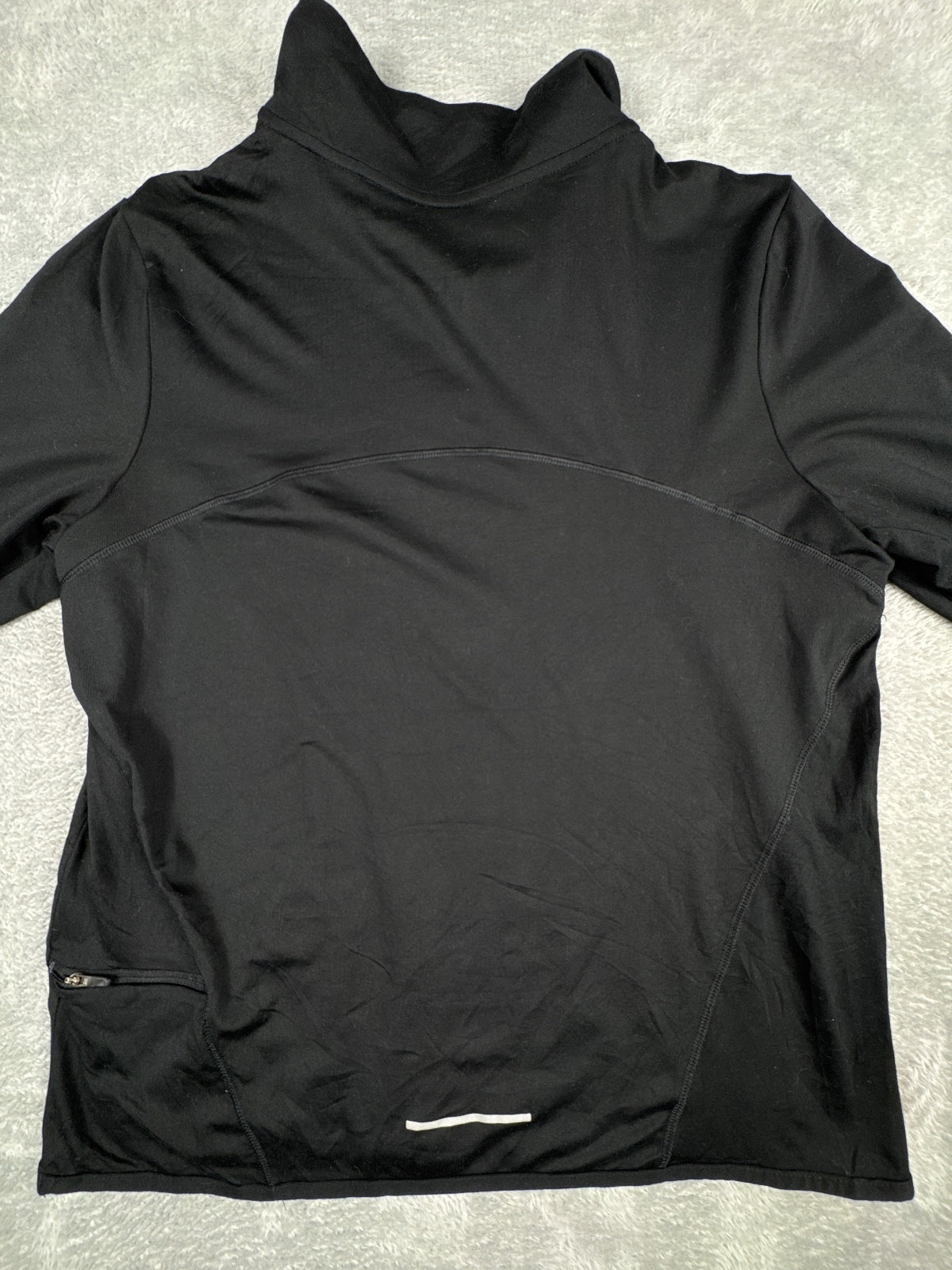 Nike Dri-Fit Black Running Long Sleeve Top Half Zip Size M