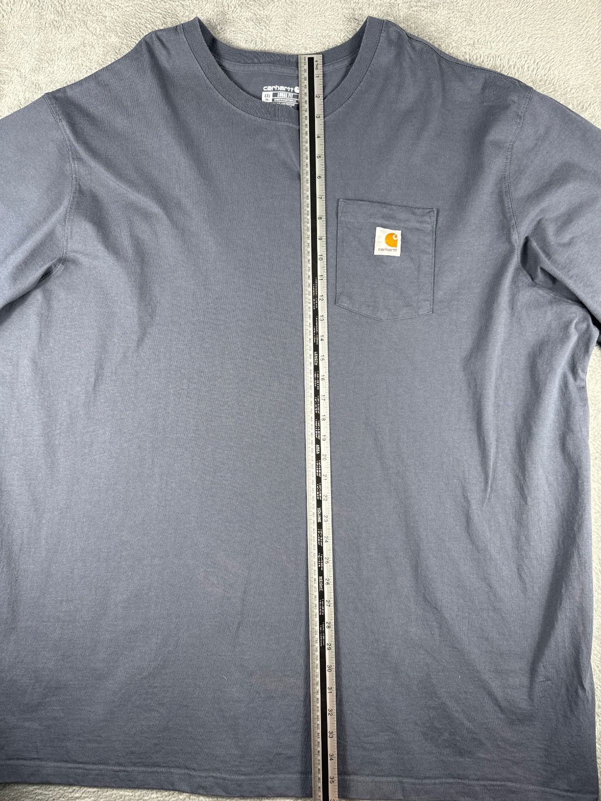 Carhartt Loose Fit 4XL Tall Grey Pocket T-Shirt
