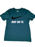 Nike The Nike Tee Athletic Cut T-Shirt Teal Green Size Large