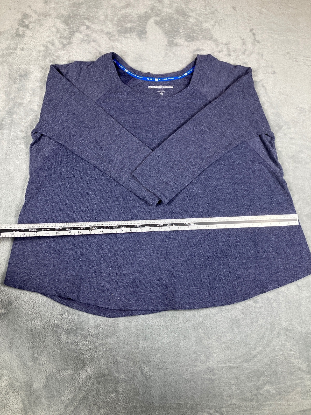 Tommy Hilfiger Sport Navy Blue Long Sleeve Top Size XL