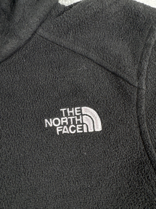 The North Face Girls' Black Full Zip Fleece Jacket Size M
