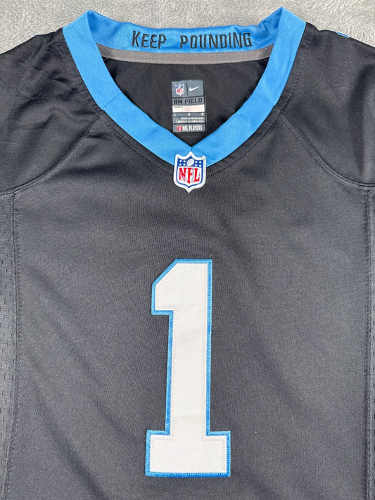 Nike NFL Carolina Panthers #1 Black Jersey Size Large