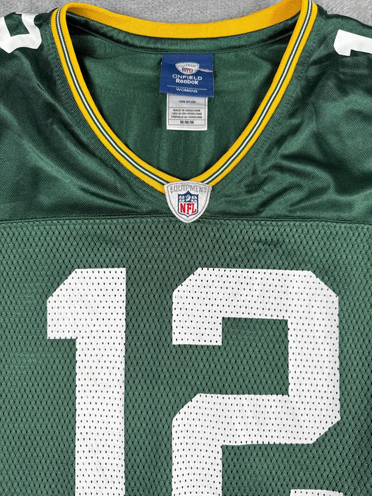 Reebok NFL Green Bay Packers #12 Women's Football Jersey M