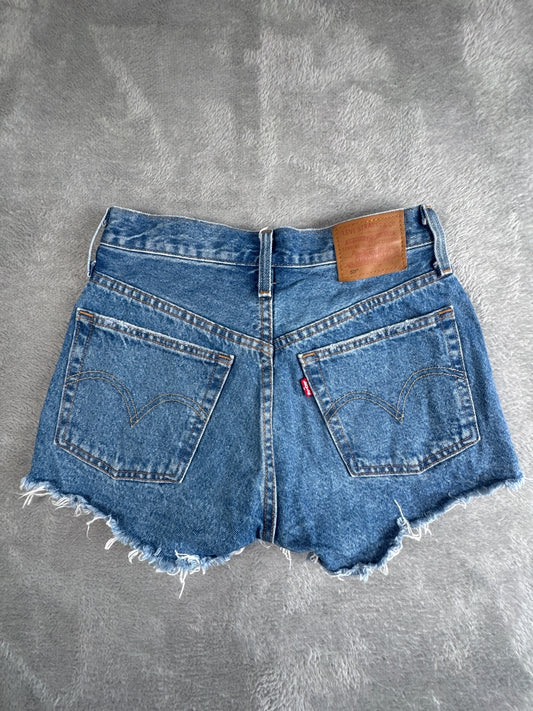 Levi's Premium Capital E 501 Distressed Denim Shorts W24