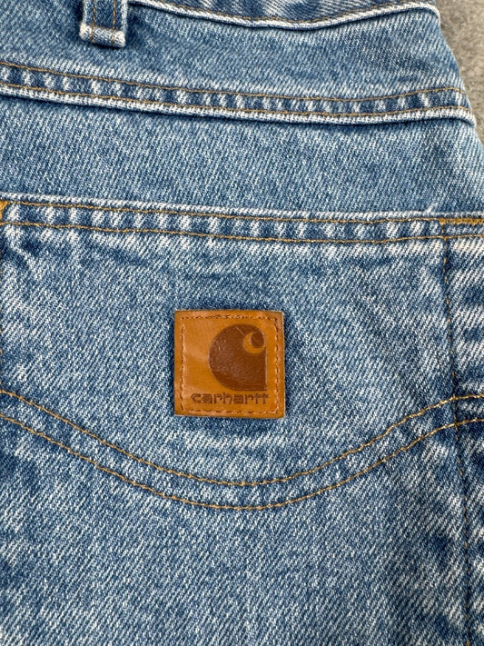 Carhartt Relaxed Fit Light Blue Denim Jeans W38 L28