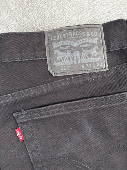 Levi's 510 Black Slim Fit Jeans W32 L30