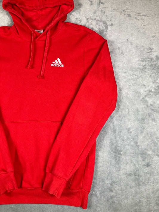 Adidas Red Pullover Hoodie Size S