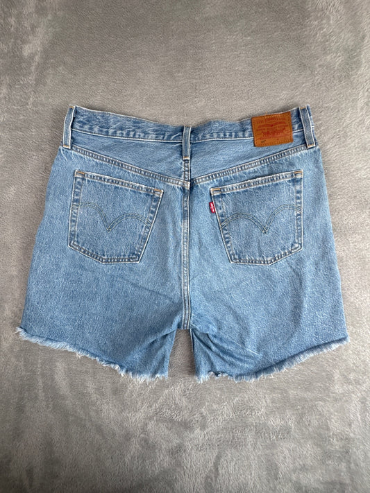 Levi's Premium Capital E 501 Light Blue Denim Shorts W32