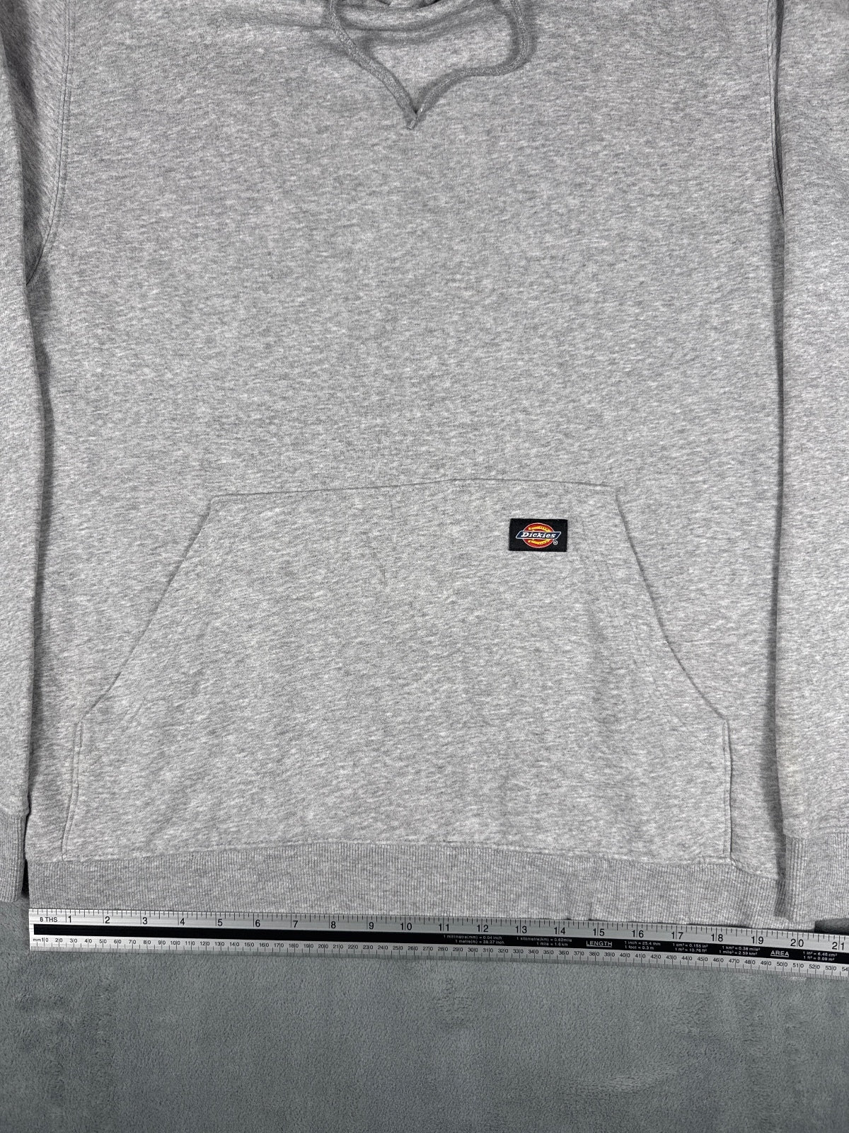 Vintage Dickies Grey Hoodie Sweatshirt Size LT