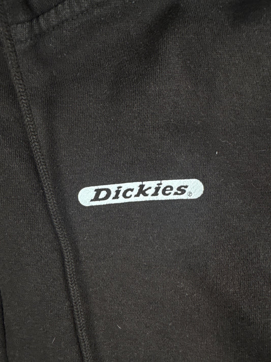 Dickies Black Zip-Up Hoodie Sweatshirt Size L