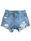 Levi's 501 Distressed Denim Shorts W27