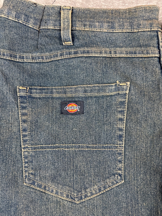 Dickies Men's Denim Jeans Size 42x30 Blue Straight Leg