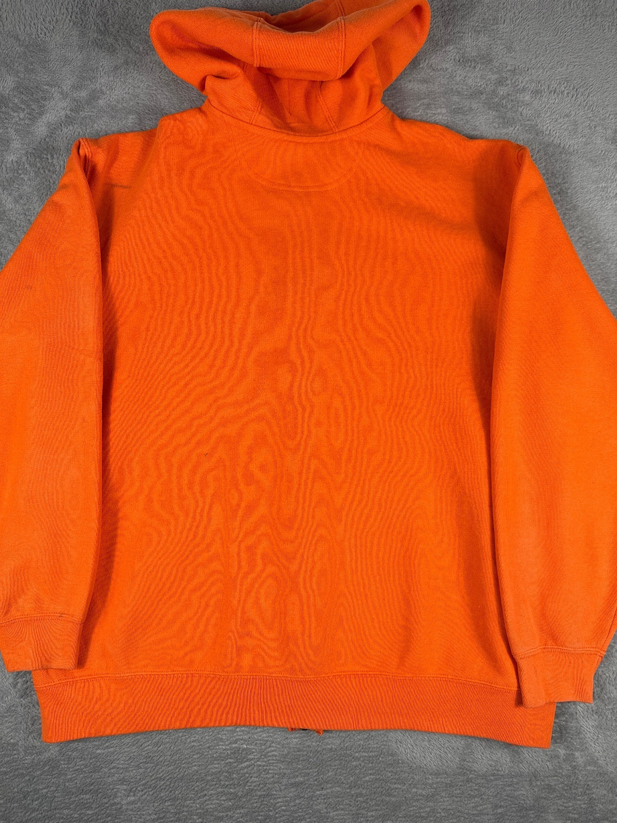 Vintage Retro Carhartt Orange Zip-Up Hoodie Sweatshirt XL