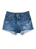 Levi's 501 Distressed Denim Shorts W29
