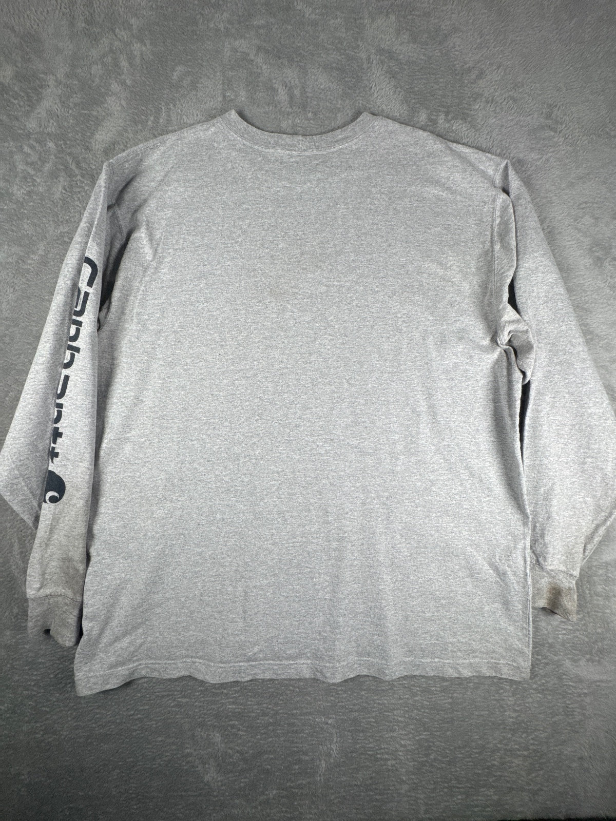 Carhartt Loose Fit Grey Long Sleeve T-Shirt Size XL