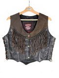RARE Modeka Roadwear Fifty Nine Brown & Black Leather Vest