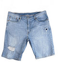 Levi's Light Blue Distressed Denim Shorts W38