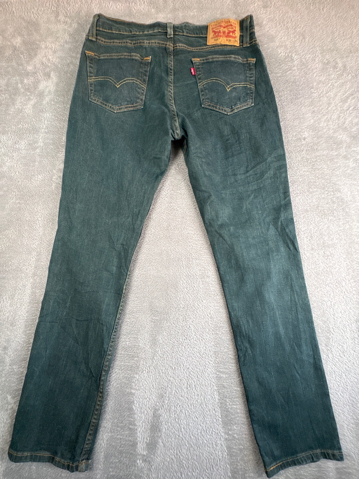 Levi's 511 Slim Fit Blue/Green Denim Jeans W33 L30