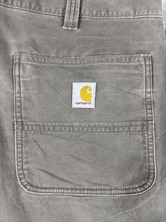 Vintage Carhartt Workwear Brown Canvas Carpenter Pants W38