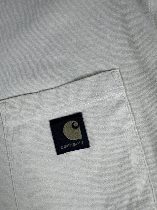 Carhartt Men's Loose Fit White Cotton T-Shirt Size M