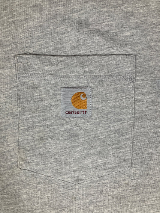 Carhartt Men's Relaxed Fit Grey Pocket T-Shirt Size 2XL