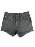 Levi's 501 Black Denim Cutoff Shorts W28