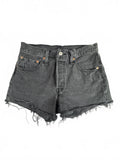 Levi's 501 Black Denim Cutoff Shorts W27