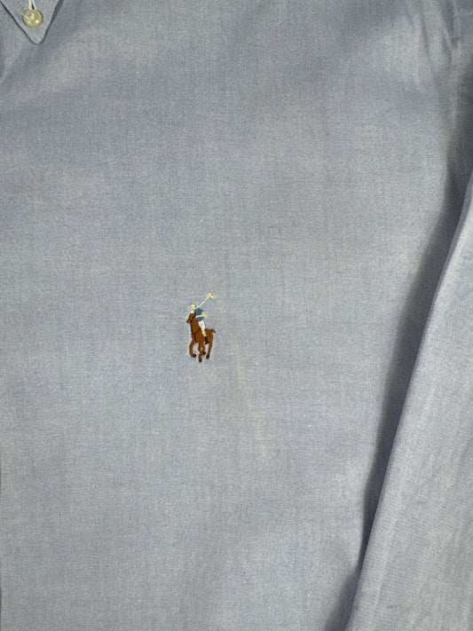 Ralph Lauren Yarmouth Cotton Light Blue Button-Down Size XL