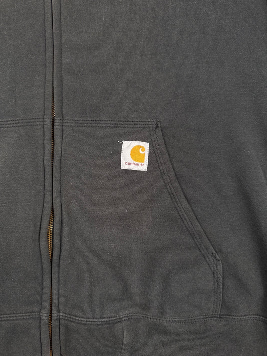 Carhartt Original Fit XL Tall Black Zip-Up Hoodie Jacket