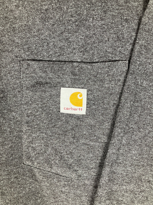 Carhartt Original Fit Long Sleeve Pocket T-Shirt Charcoal L