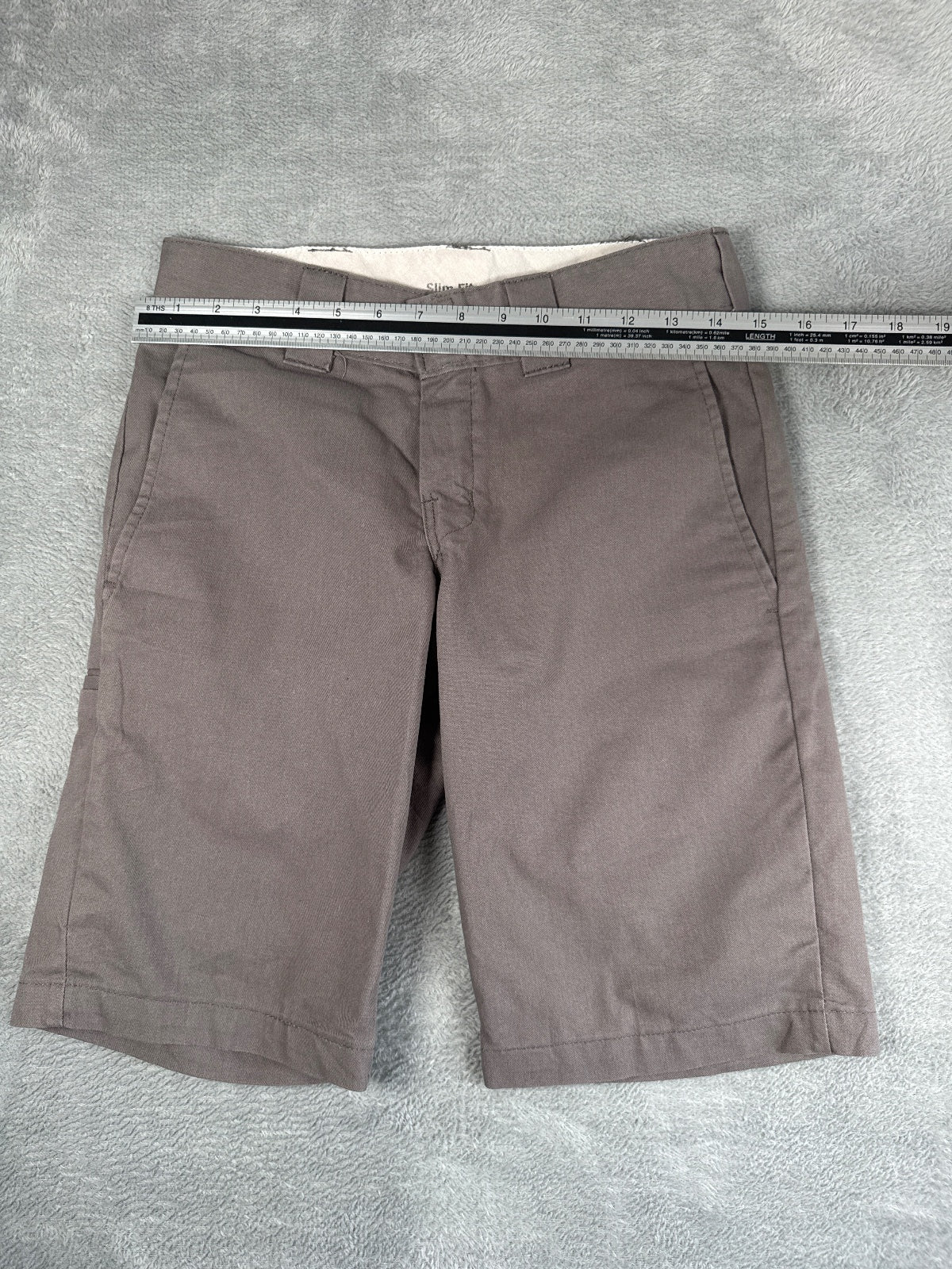 Dickies Slim Fit Flex Brown Work Shorts W29