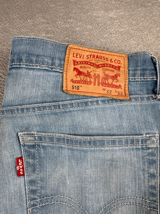 Levi's 510 Skinny Fit Light Wash Denim Jeans W32 L32