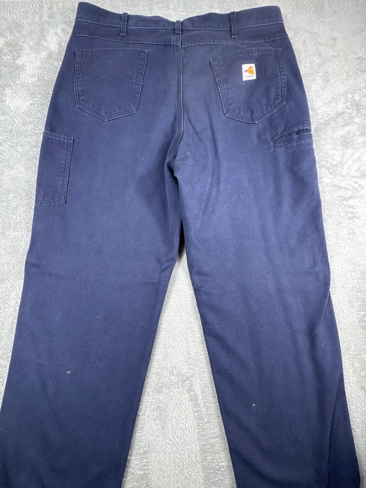 Carhartt FR Loose Fit Work Pants Navy Blue W40 L32