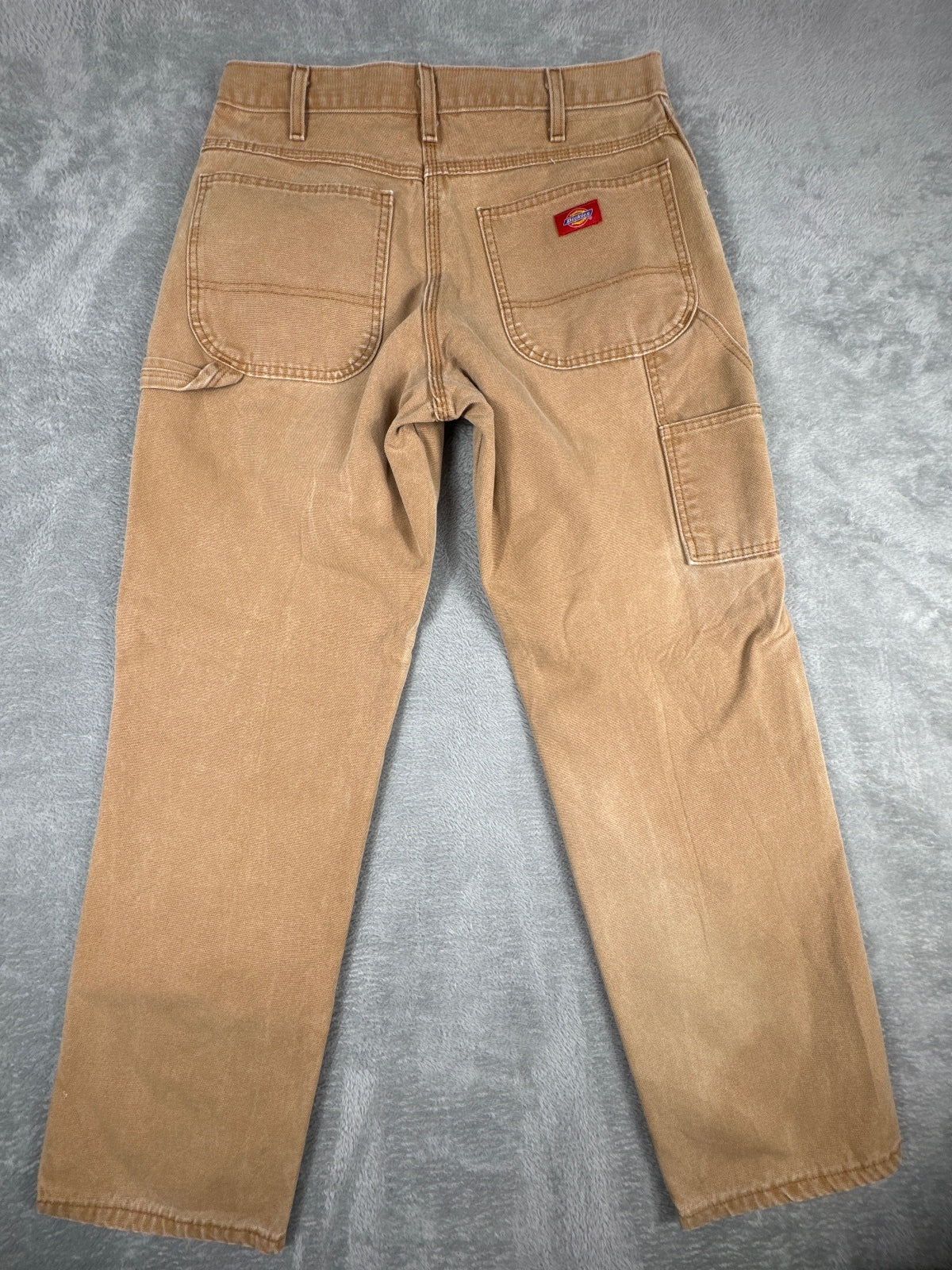 Dickies Relaxed Fit Work Pants Tan Cotton W32 L32