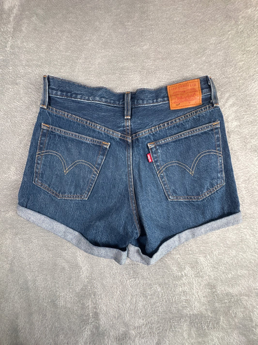 Levi's Premium Capital E 501 Dark Blue Denim Shorts W26